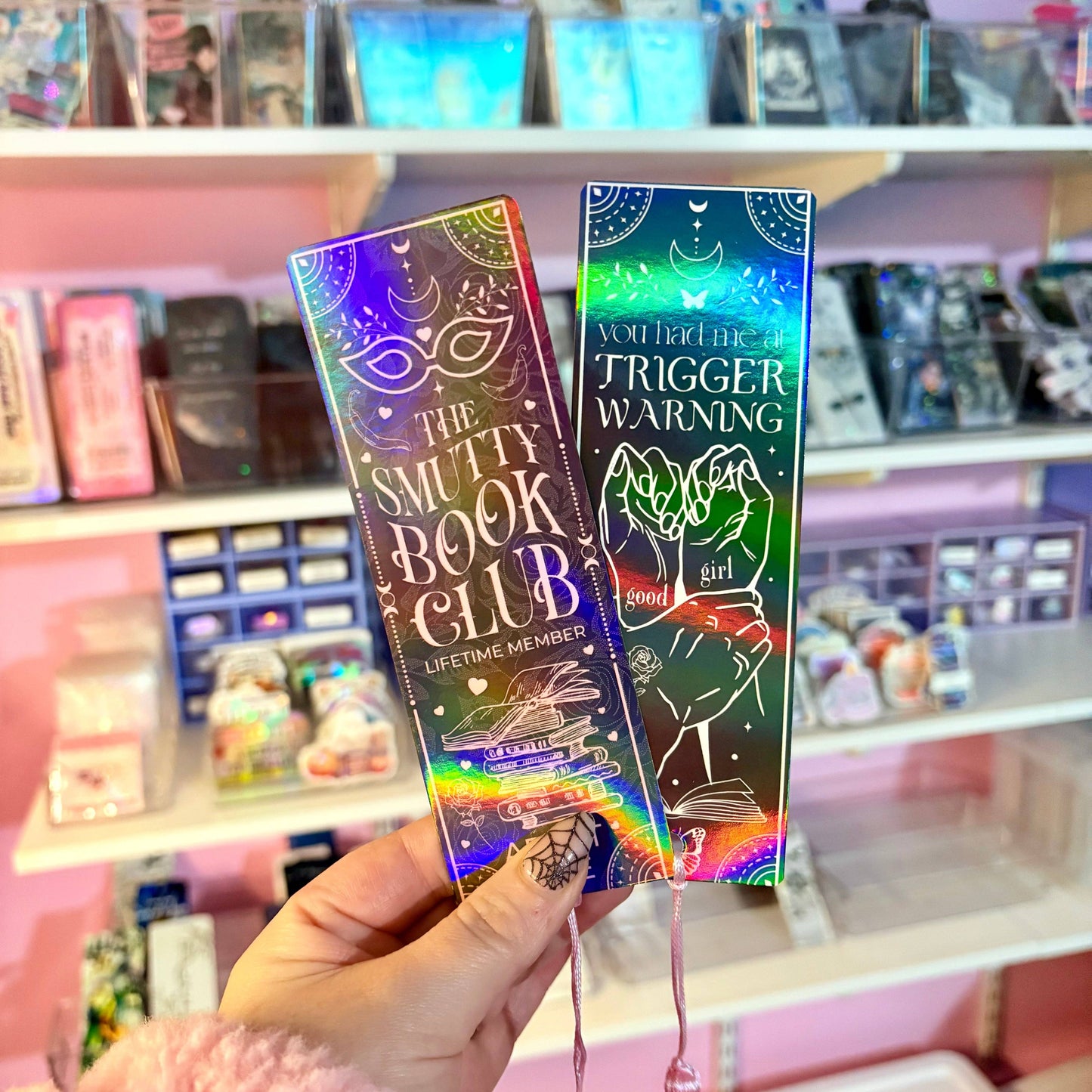 Smutty Book Club Dual-Sided Holographic Bookmark