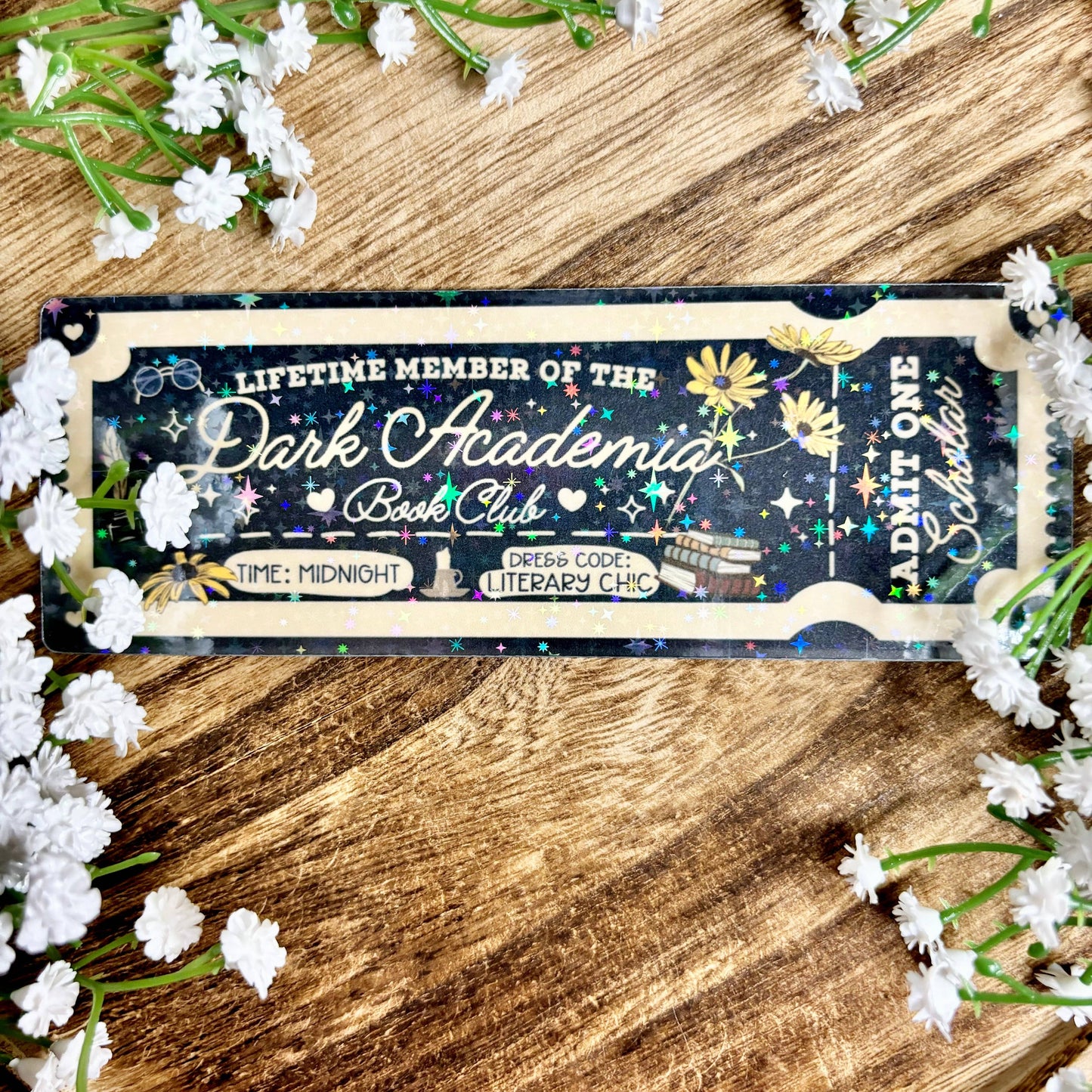 Dark Academia Book Club Bookmark