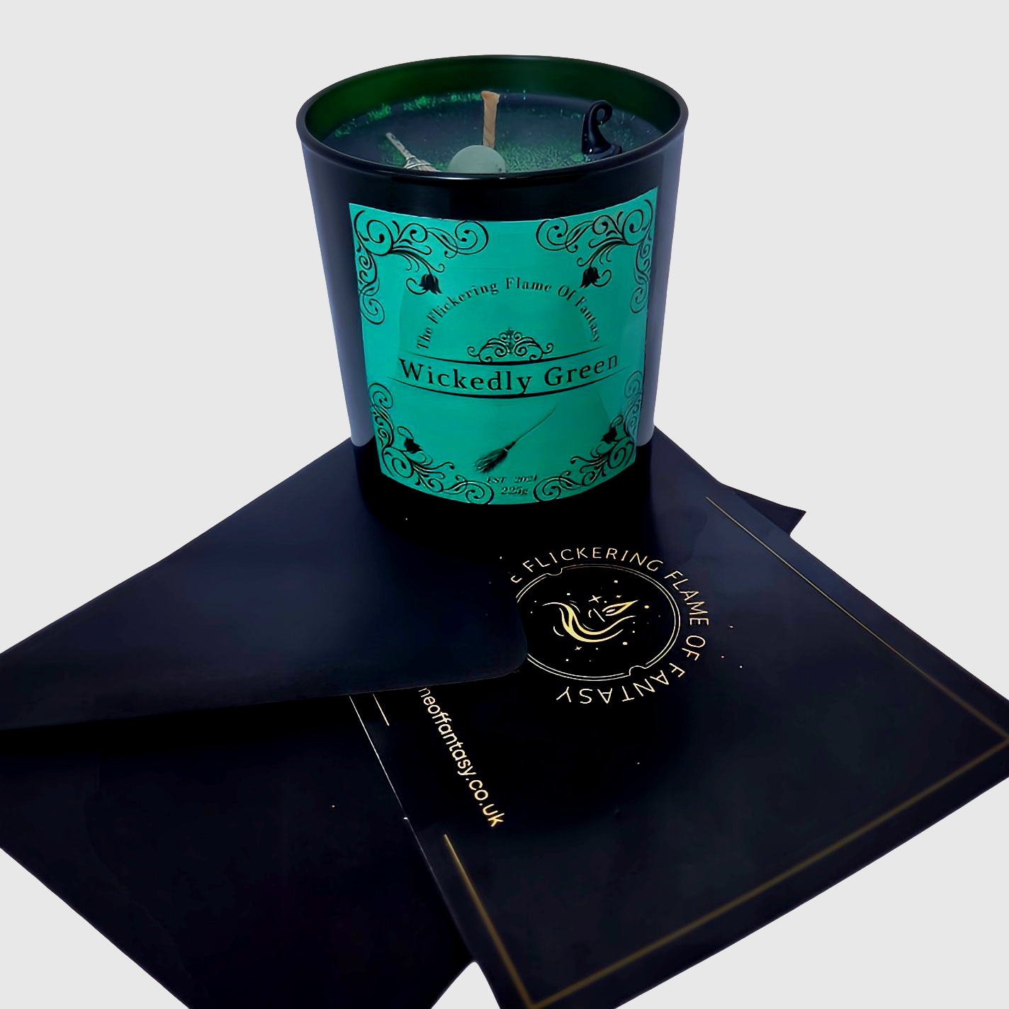 Wickedly Green Enchanted Witch Candle