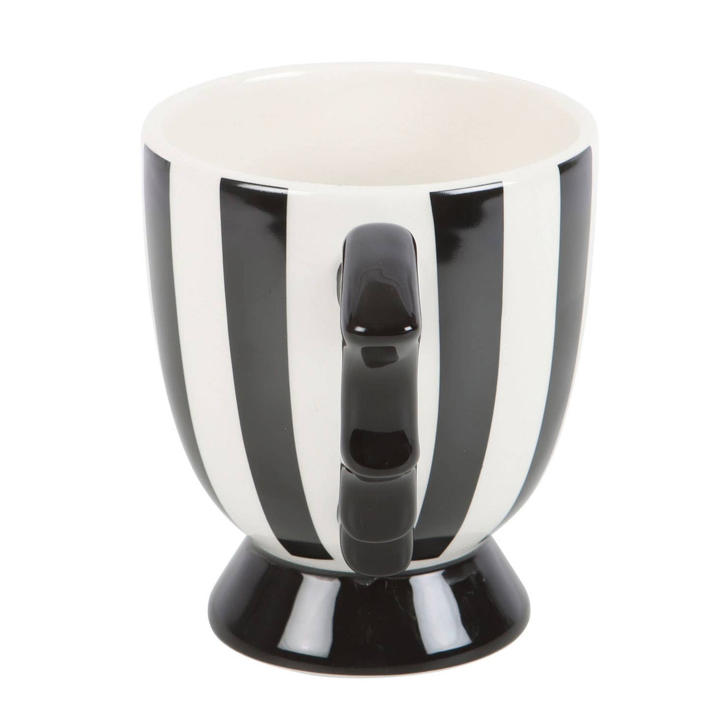 Gothic Striped Bat Wing Halloween Teacup