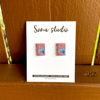 Handbook for the recently deceased stud earrings