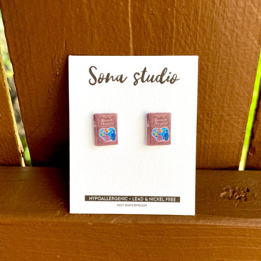 Handbook for the recently deceased stud earrings