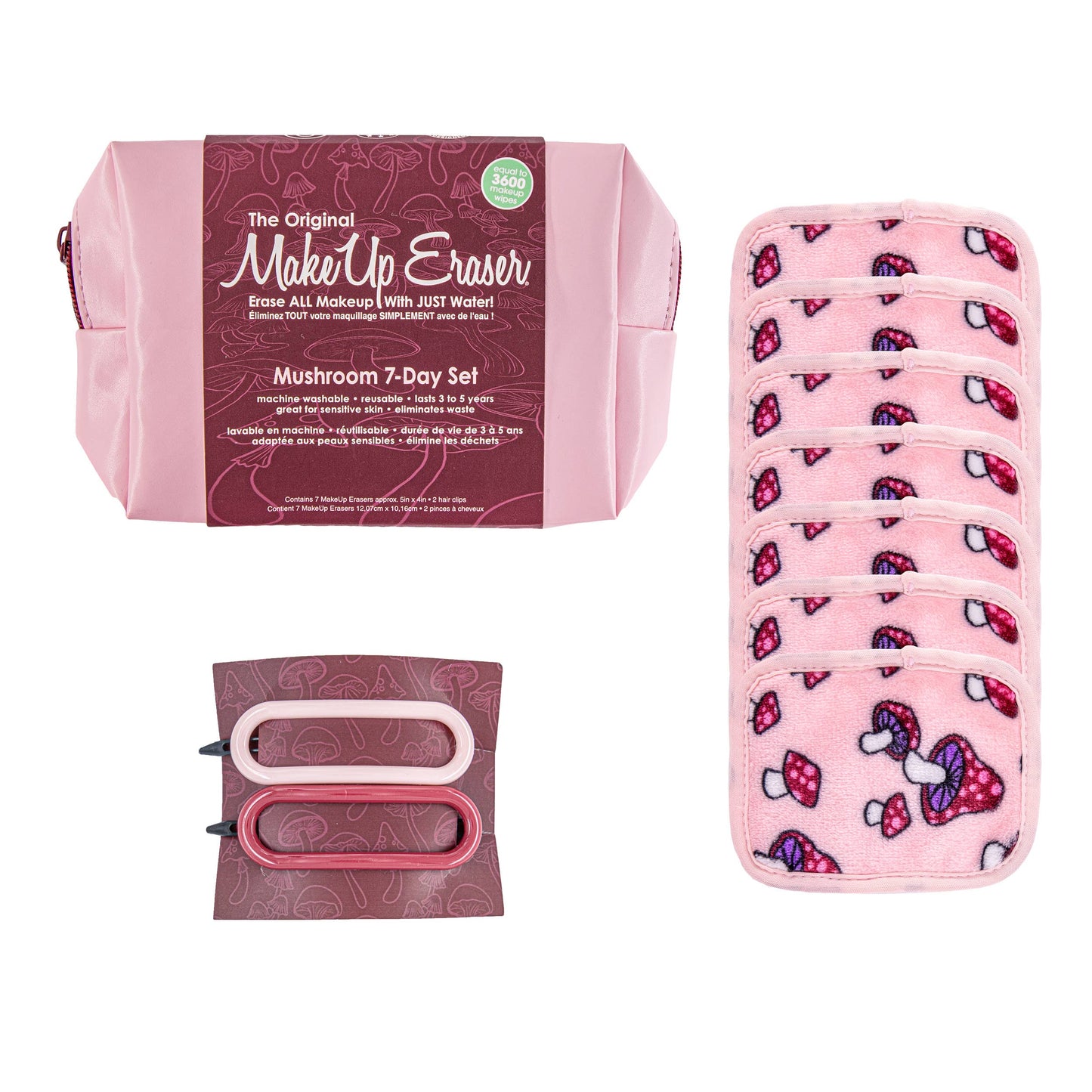 Mushroom 7-Day Makeup Eraser Set