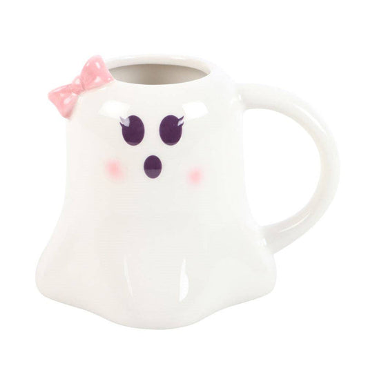 Mrs Boo Ghost Mug with Bow