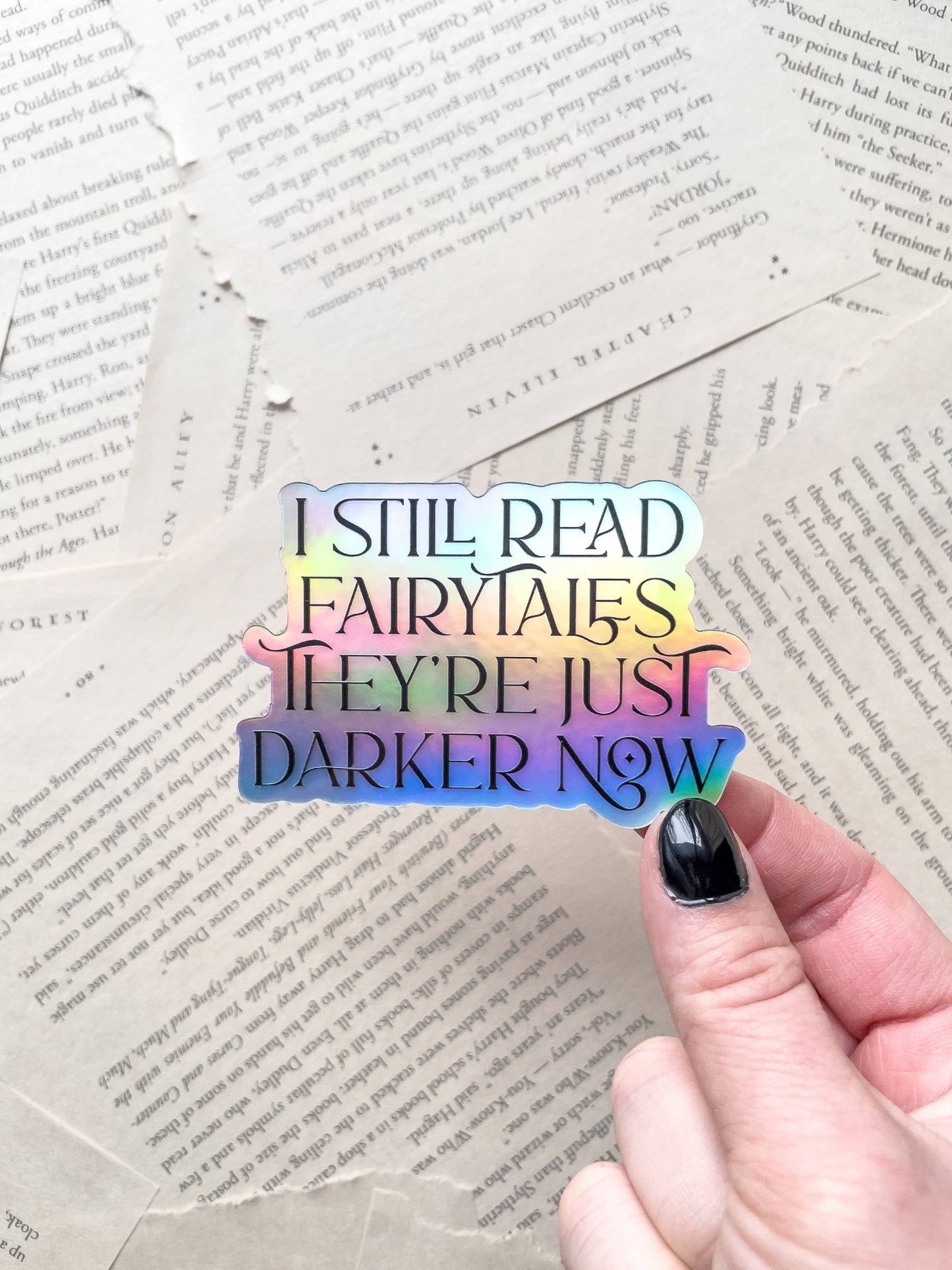 Darker Fairytales Bookish Reader Sticker