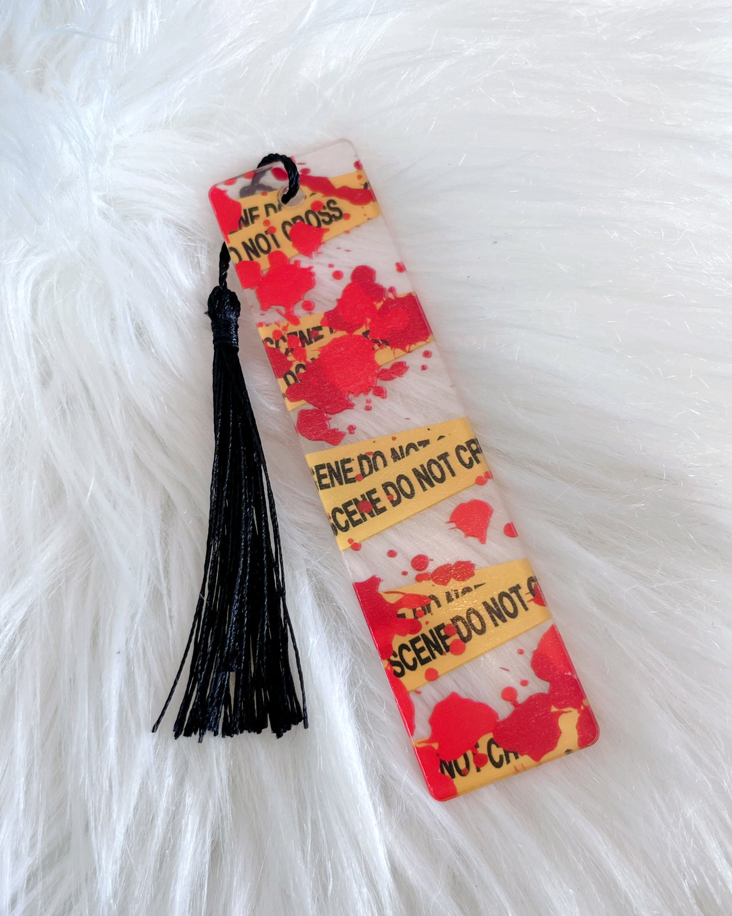Crime scene bookmark