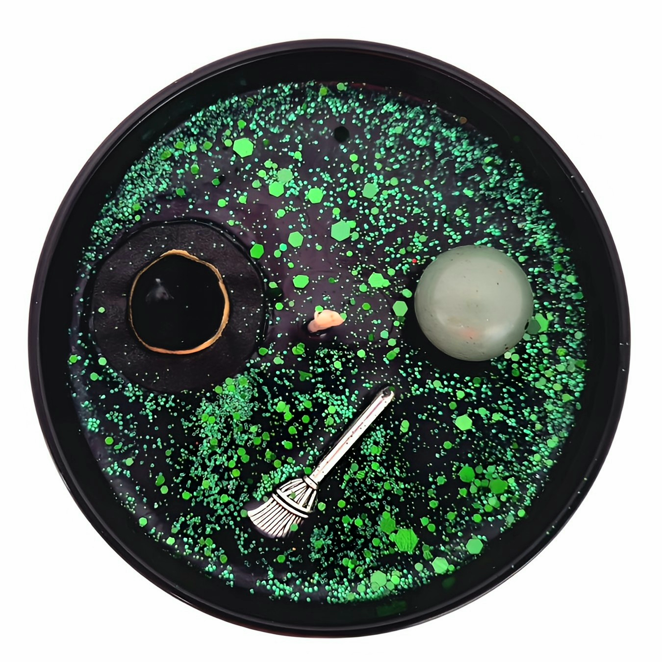Wickedly Green Enchanted Witch  Candle