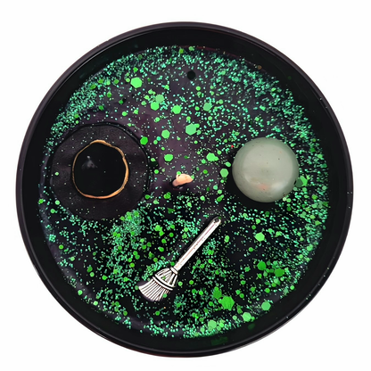 Wickedly Green Enchanted Witch  Candle