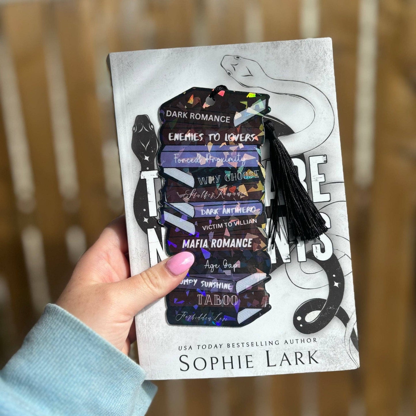 Dark Romance Tropes Spicy Bookmark with Tassel