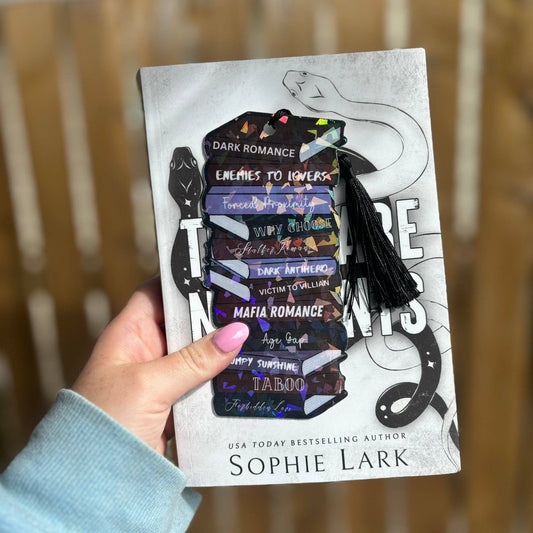 Dark Romance Tropes Spicy Bookmark with Tassel