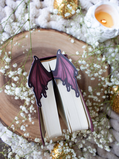 3D Dragon Wings pink Bookmark