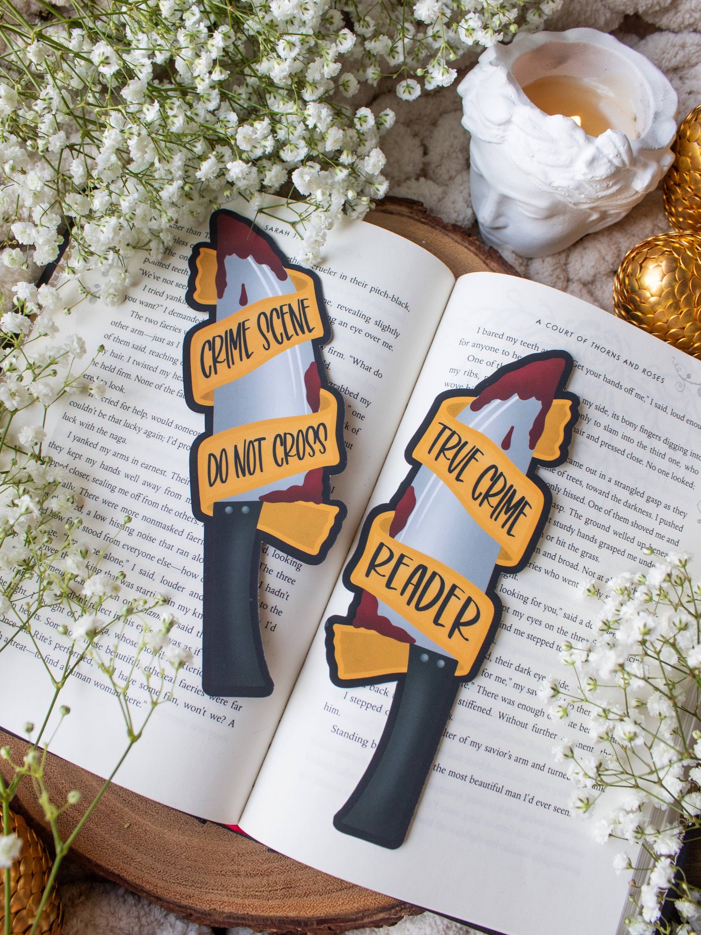 True Crime Reader Knife Bookmark