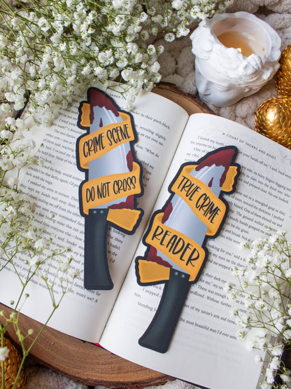 True Crime Reader Knife Bookmark