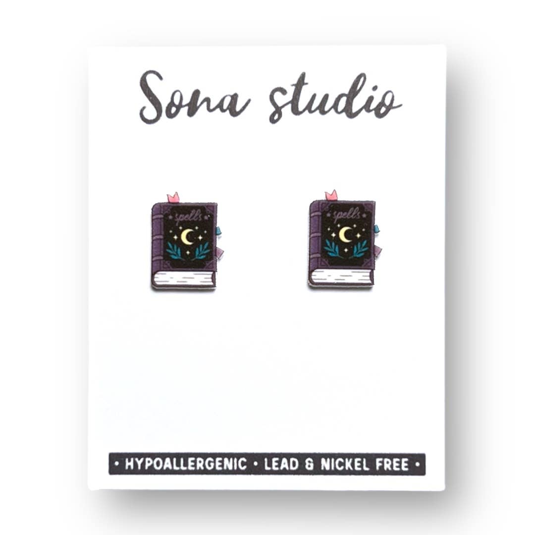 Spell Book Earrings