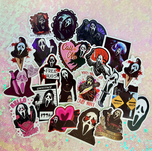 Ghost face/Scream sticker pack