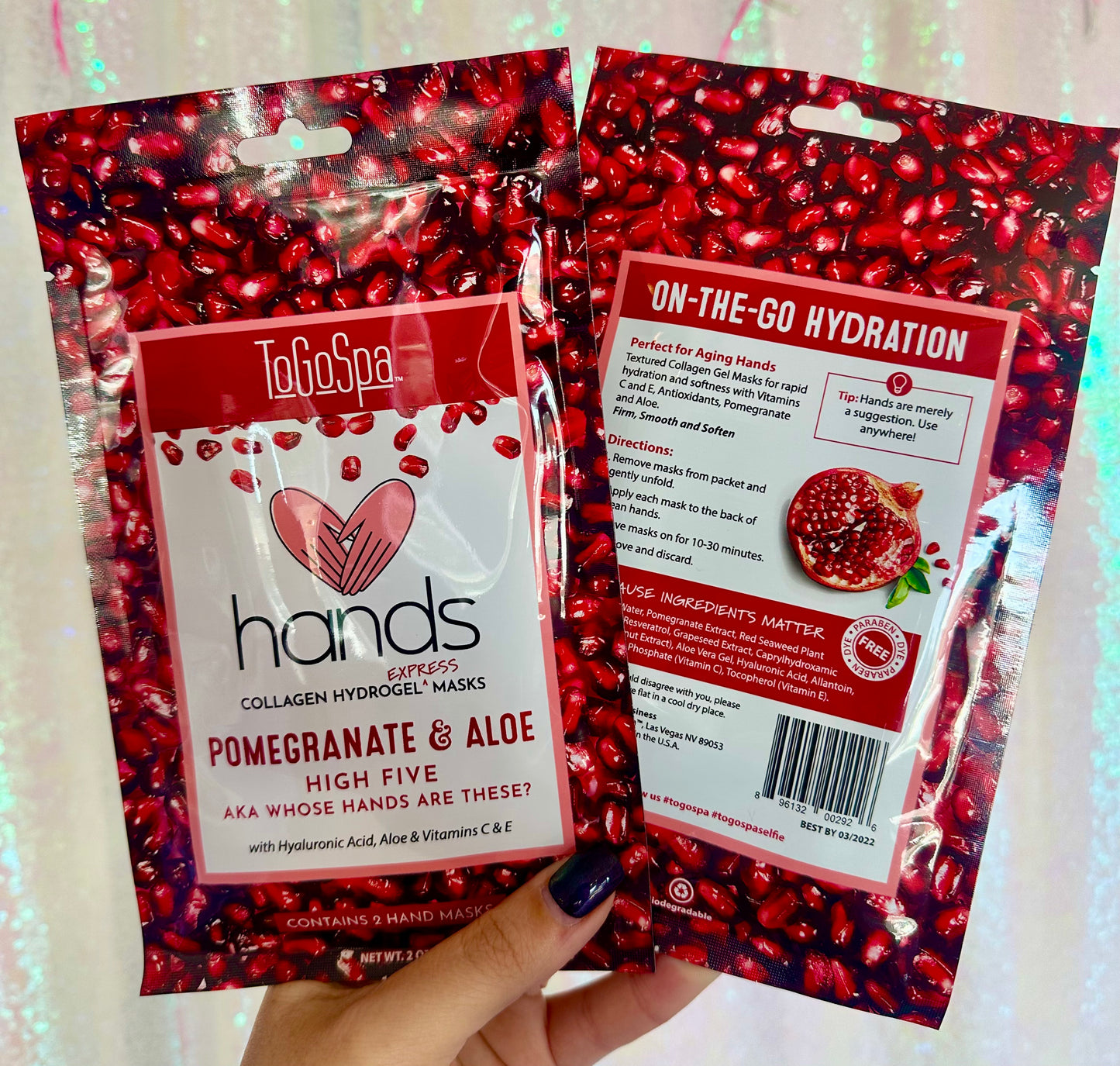 Pomegranate Hand masks