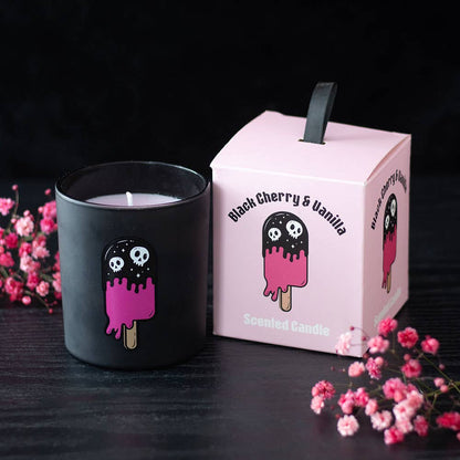 Gothic Black Cherry & Vanilla Scented Candle