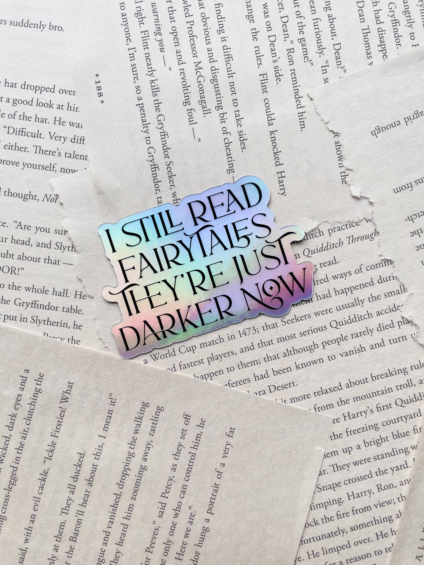 Darker Fairytales Bookish Reader Sticker