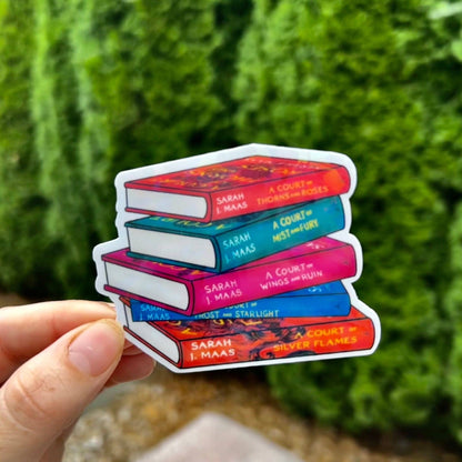 A Court of Thorns and Roses Bookstack Sticker