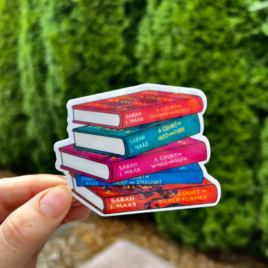 A Court of Thorns and Roses Bookstack Sticker