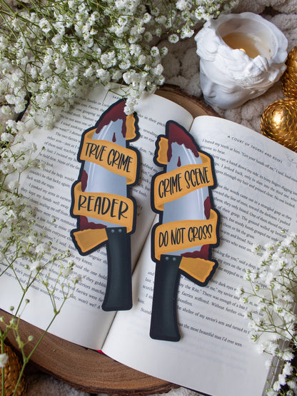 True Crime Reader Knife Bookmark
