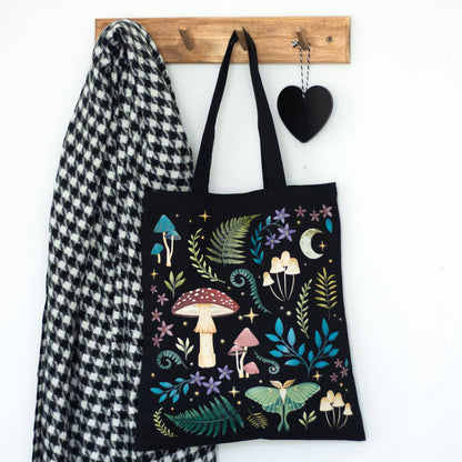 Dark Forest Print Tote Bag