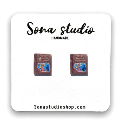 Handbook for the recently deceased stud earrings